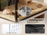Hamster Cage Steel Chewproof with Openable Top, Deep Burrow for Dwarf Syrian Hamster, Gerbil, Rats, T3398P617034