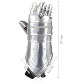 Medieval Knight Gauntlets Replica LARP Silver Steel 286207