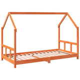 Kids Bed Frame Wax Brown 90x190 cm Solid Wood Pine 847137