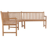 Corner Bench Natural Teak Teak wood Large Durable Corner Bench 316625