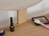Dressing Table with Drawer and Mirror height adjustable Wooden Oak Color Bedroom Dressing Room T3398P344161