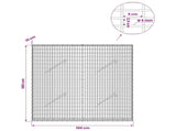 Gabion with 5 mm Wire and 5x2.5 cm Mesh 100x10x100 cm 3463484