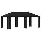 Garden Gazebo 6 x 3 m Black Polyester and Steel 190 3376016