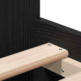 Bed Frame with Headboard Black oak 90 x 190 cm Engineered wood 3329328