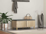 Hall Bench with Cushion with Storage Sonoma Oak 80 x 38 x 46 cm 891530