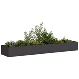 Planter Black 360x80x40 cm Steel 860766