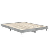 Bed Frame without Mattress Concrete Grey 140x190 cm 832281