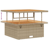 Garden Dining Set Beige Poly Rattan 42007909