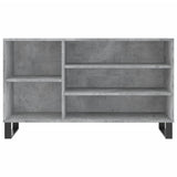 Shoe Cabinet Concrete Grey 102x36x60 cm Engineered Wood 831424