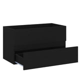 Sink Cabinet Black Engineered wood Standard Sink Cabinet 804747