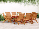 Reclining Garden Chairs 8 pcs 56x72x107 cm Solid Wood Acacia 3214479