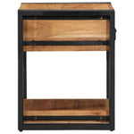 ZNTS Nightstands 2 pack 40x40x50 cm Solid Acacia Wood 4016705