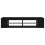 TV Cabinet with LED Lights Black 135x39x30 cm 804230