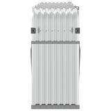 Log Holder Silver 234x45x100 cm Galvanised Steel 364595