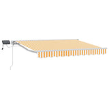 Manual Awning Frame with LEDs Yellow and White 3.5 x 2.5 m 3420593
