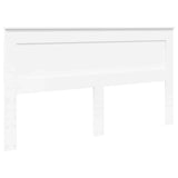 Bed Frame with Headboard White 200 x 200 cm Solid Pine Wood 3410048