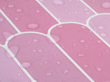 Feather Tile 50 pcs Pink 30 x 30 cm Polyurethane and PET 42046212
