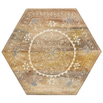 ZNTS Hand-painted Side Table 38x33x42 cm Solid Mango Wood 285880