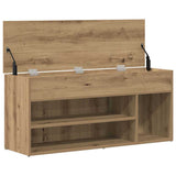 Shoe Bench Artisan Oak 102x30.5x45 cm Engineered Wood 859144