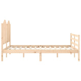 Bed Frame without Mattress 140x200 cm Solid Wood 3194181