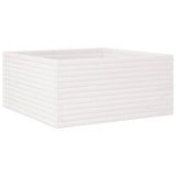 Garden Planter White 100x100x46 cm Solid Wood Pine 3282430