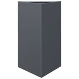 ZNTS Garden Planters 2 pcs Anthracite Triangular 50x43x75 cm Steel 851176