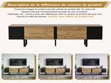 180*40*55cm cabinet, board, console with 2 cabinets and open storage areas on both sides, N605P417174N