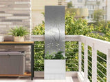 Garden Privacy Screen Sliver 32 x 150 cm Stainless steel 876389