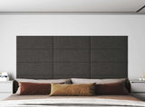 Wall Headboard 12 pcs Dark Grey 60 x 30 cm Fabric 4008345