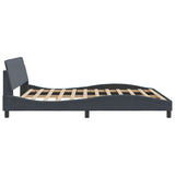 Bed Frame "Dover" Dark Grey 180x200 cm Super King Velvet 373337