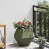 Planter Olive Green 50 x 50 x 40 cm Steel 884058