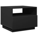 ZNTS Coffee Table with LED Lights Black 50x49x40 cm 839827