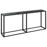 Console Table Black Tempered glass, powder-coated steel Large 331683