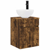 Bathroom Furniture Set 3 pcs Smoked Oak 33 x 34.5 x 160 cm 3406088
