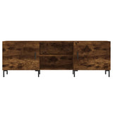 TV Cabinet Smoked Oak 150x30x50 cm Engineered Wood 829105