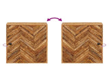 Hanging Cabinet Brown 38 x 33.5 x 48 cm Solid Mango Wood 4018936