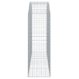 Arched Gabion Basket 200x50x140/160 cm Galvanised Iron 153477