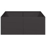Planter Black 100x100x40 cm Steel 860815