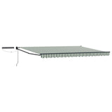 Electric Retractable Awning Green, White and Anthracite 4 x 2 m 3420100