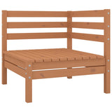 ZNTS 9 Piece Garden Lounge Set Solid Wood Pine Honey Brown 3082892