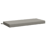 2-Piece Bench Cushions SOEST 2 pcs 100% Polyester Grey 950221