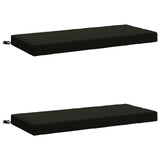 2-Piece Bench Cushions SOEST 2 pcs 100% Polyester Black 950213