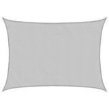 Sun Shade Sail Light Grey 8x6 m 100% Polyester Oxford 4000558