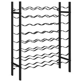 Wine Rack for 48 Bottles Black Metal 289563