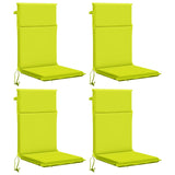 High Back Chair Cushion GEMERT 4 pcs 100% Polyester 945730