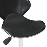 Bar Stool Black Faux Leather 335110