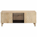 ZNTS Coffee Table 100x54x40 cm Solid Wood Mango 358260