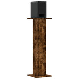 Speaker Stands 2 pcs Smoked Oak 30x30x95 cm Engineered Wood 852676