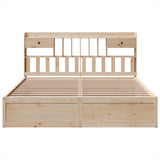 Bed Frame without Mattress 180x200 cm Super King Solid Wood Pine 3323485