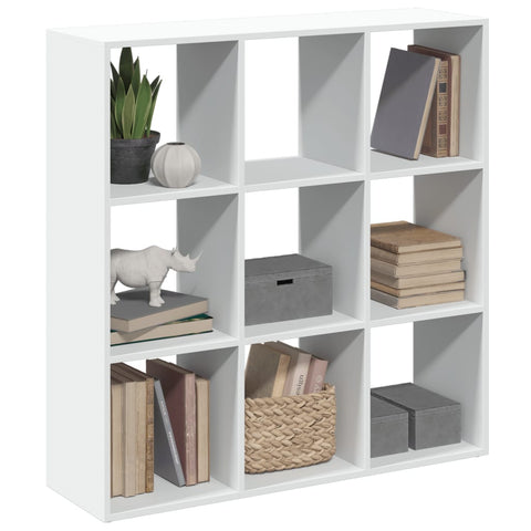 ZNTS Room Divider Bookcase White 102x29x103.5 cm Engineered Wood 858039